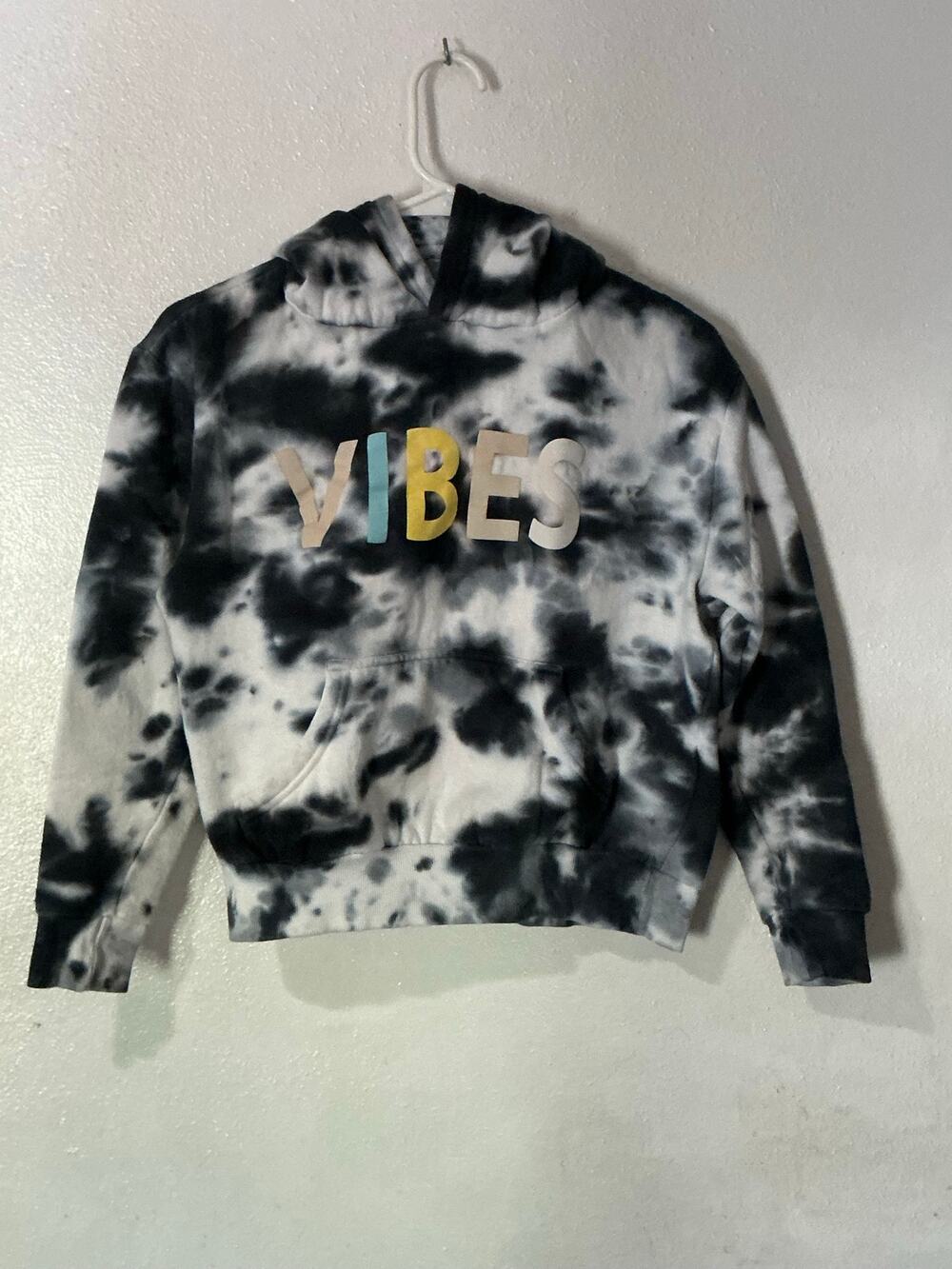 Brooklyn Laundry hoodie dark blue and white tie die size medium
